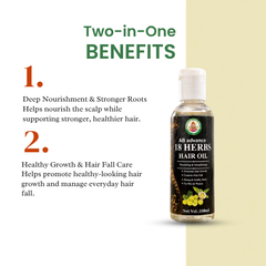 AB advance 18 Herbs Hair Oil - Two-in-One Benefits