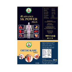 Ayur Bramha Advance Ortho Kare X Plus Tablets & SK Power Plus (Stomakk Kare Power Plus) Combo