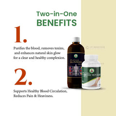 Ayur Brahma Varicose Vein Kare & SK Power Plus (Stomakk Kare Power Plus) Combo